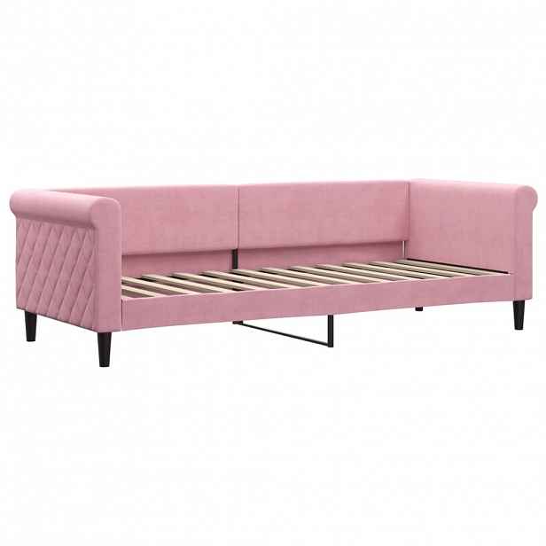 vidaXL Válenda růžová 80 x 200 cm samet