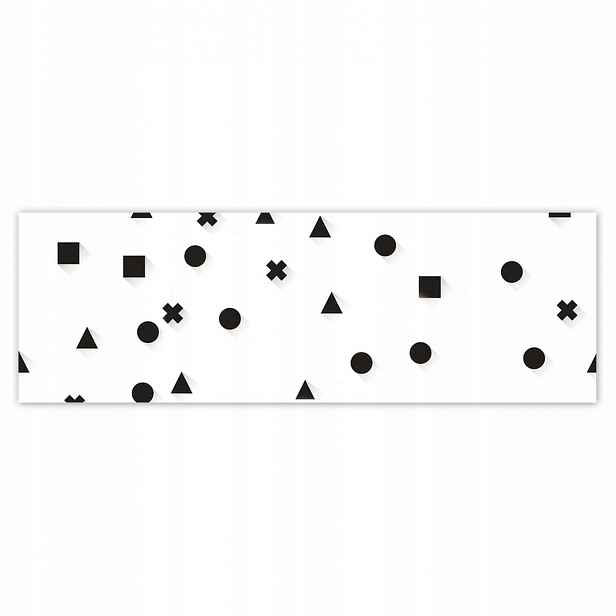 Plakáty 200x66 Černobílá geometrie
