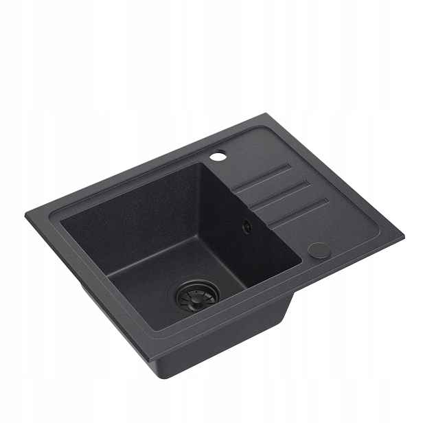 Quadron Ben 116 Granitový dřez Baterie 1Komora 55x44 cm Černá/Černá