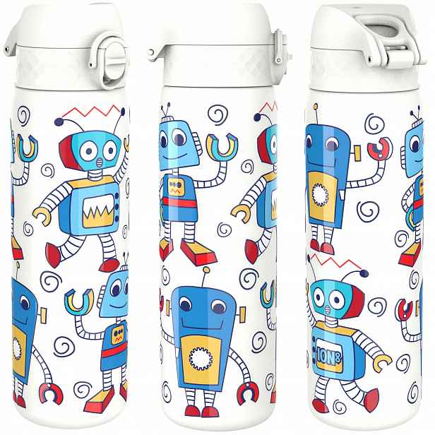 Školní Termos Dítě Školka Láhev Láhev Na Pití Ocel Robot ION8 0,5L 500ml
