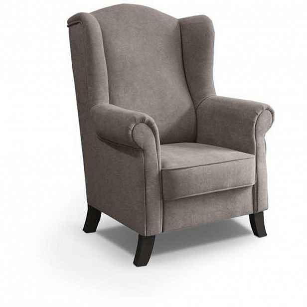 Beautysofa KŘESLO UŠÁK Leonardo světle hnědé