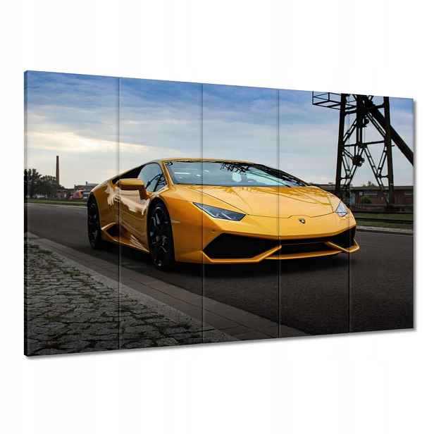 Obrazy 100x70 Žlutý sportovní automobil
