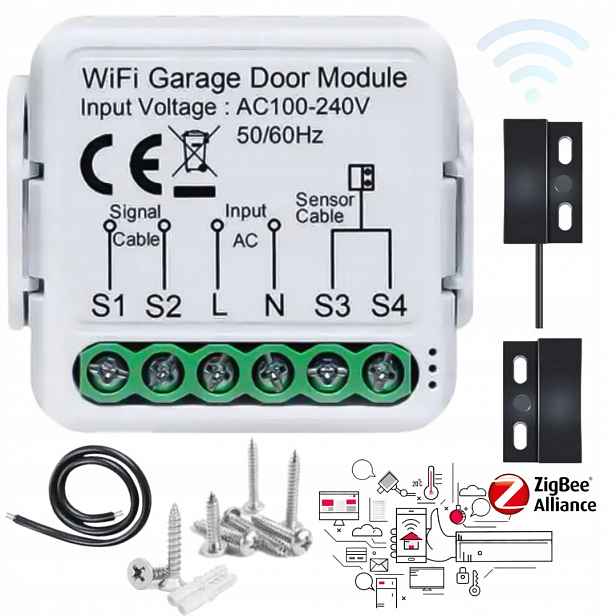 Dokončovací Ovladač Garážových Vrat Tuya Smart Home Akcesoria Wifi Zigbee