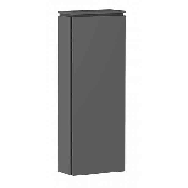 Hansgrohe Xilesa E - Boční skříňka, 40x107x20 cm, 1 dvířka, panty vpravo, matná šedá 54282760