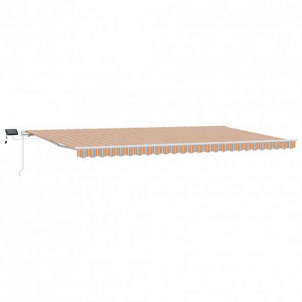 vidaXL Stahovací markýza Vícebarevný 600 × 300 cm Látka a hliník