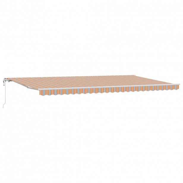 vidaXL Stahovací markýza Vícebarevný 600 × 300 cm Látka a hliník