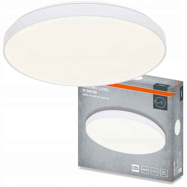 Stropní Svítidlo Led Stropní Svítidlo Nástěnné svítidlo Panel 60W 3300lm 4000K Osram