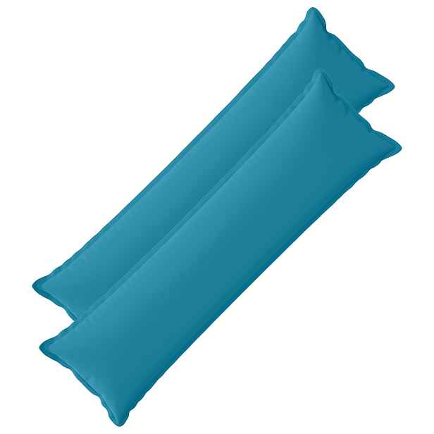 vidaXL Polštář s polštářem HOUTEN 2 ks Světle modrá Polyester
