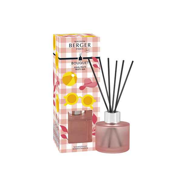 Maison Berger Paris Mini difuzér Summer, růžový + náplň Ovocné slunce 90 ml 7892