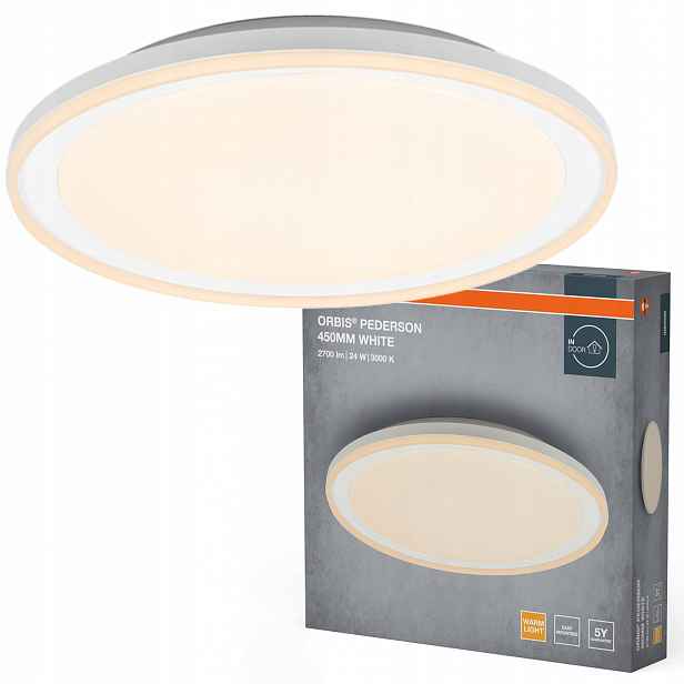 Stropní Svítidlo Led nástěnné svítidlo 24W 1450lm 3000K Teplá bílá Orbis Osram
