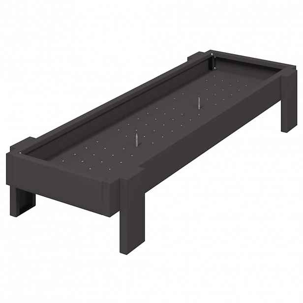 vidaXL Krmný žlab pro kuře Černá 80 x 28 x 13.5 cm