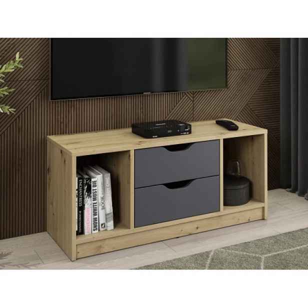 TV stolek Sten 100 cm, dub artisan/grafit