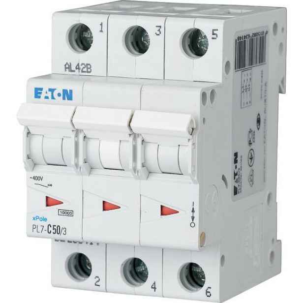 Jistič Eaton PL7-C50/3 3-pól char.C