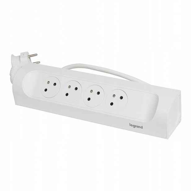 Prodlužovací Kabel 4X2P+Z Bílý Legrand 049404