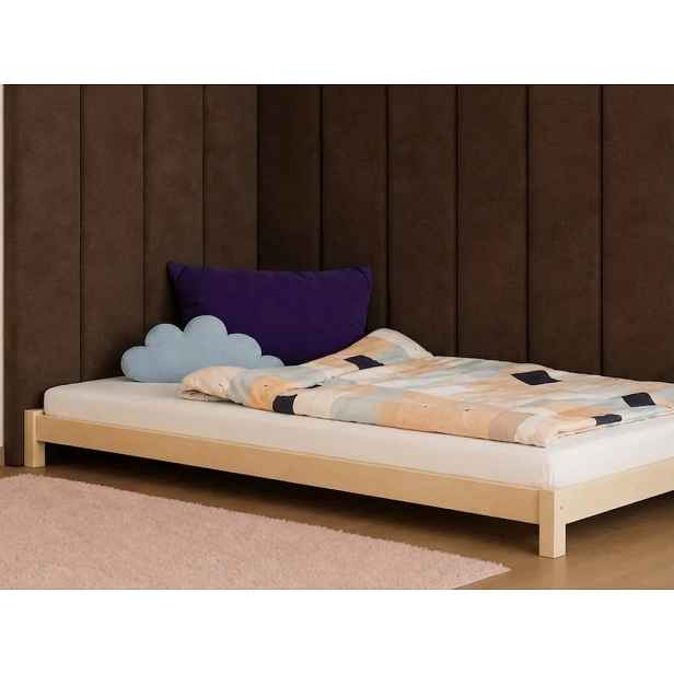 Rovný čalouněný panel na zeď VELUR extra dlouhý Zvolte barvu: Cihlová, Zvolte rozměr: 20x220 cm, Uchycení na zeď: Bez uchycení (možnost použití lepid…
