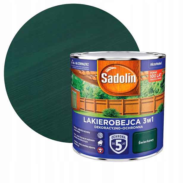Sadolin Lakobejca 3V1 Dekoračně-ochranná Smrková 2,5L