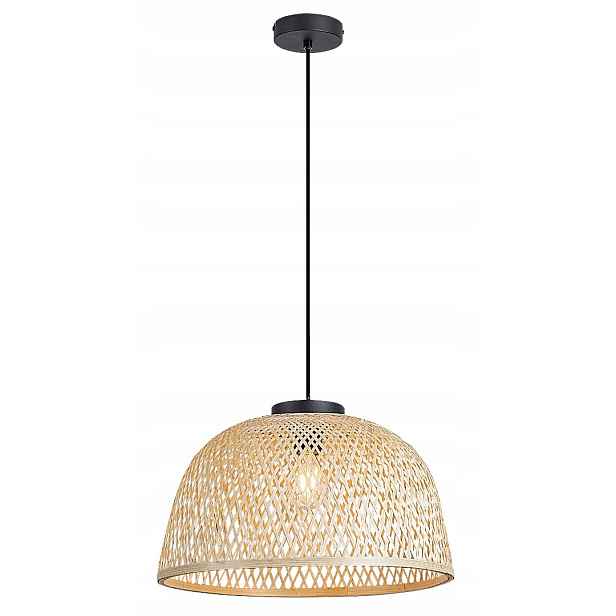 Závěsná lampa E27 1x25W černá 72025 Rattan Rabalux