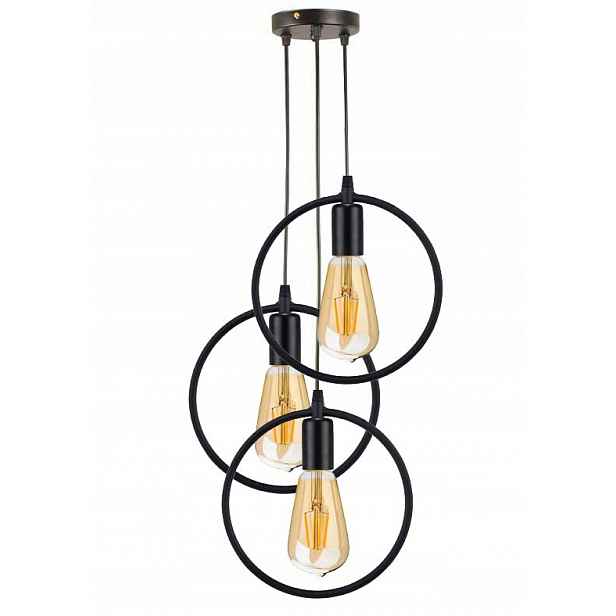 závěsné stropní svítidlo Zwis Edison Loft 3x E27 kruh
