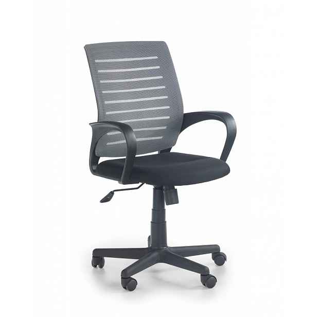 Kancelářská židle SANTANA černá / šedá - 58 cm