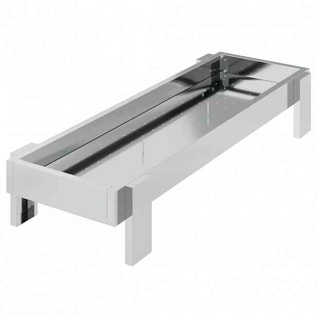 vidaXL Krmný žlab pro kuře Stříbrná 80 x 28 x 13.5 cm Pozinkovaná ocel