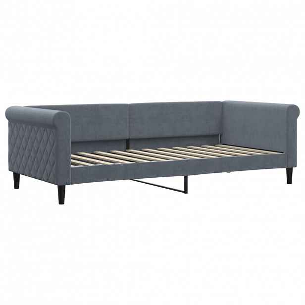 vidaXL Válenda tmavě šedá 90 x 200 cm samet