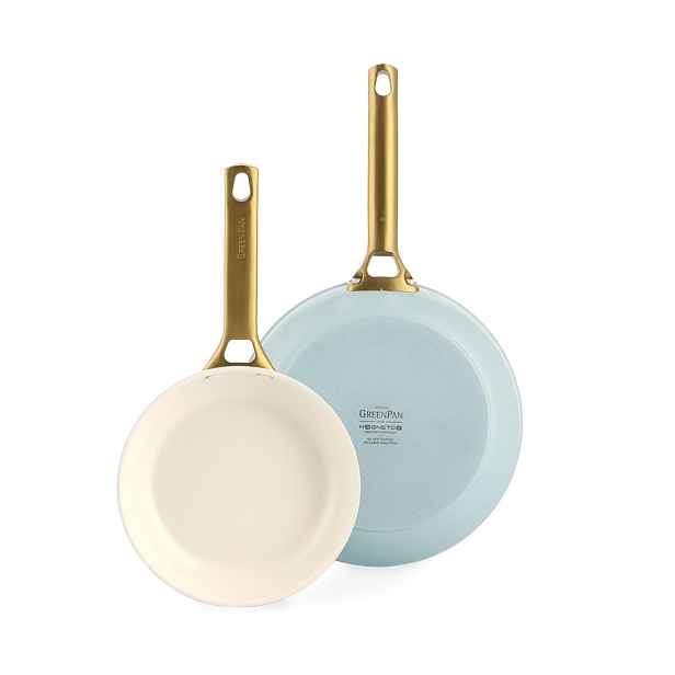 GreenPan Sada 2 nepřilnavých keramických pánví Padova 20 + 26 cm, pastelově modrá CC008484-001