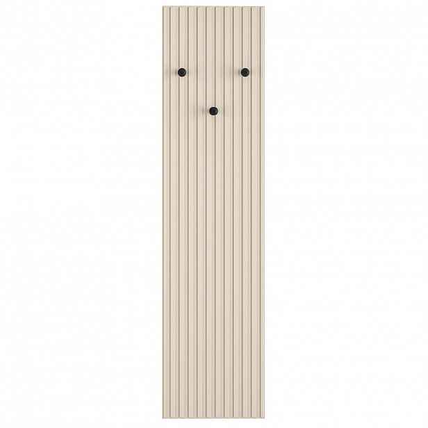 Selsey NÁSTĚNNÝ VĚŠÁK Caletto béžový, s lamelami, 34 cm