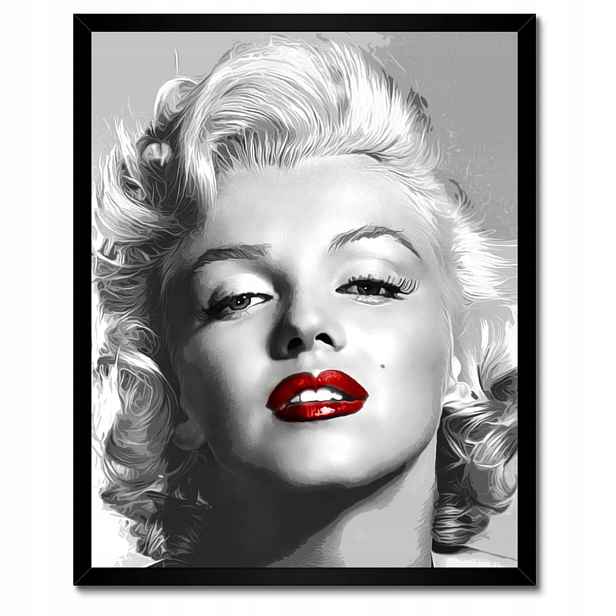 Plakáty v rámu 40x50 Monroe Červené rty