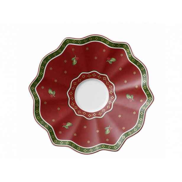 Villeroy & Boch Toy´s Delight vánoční podšálek na bílou kávu, 19 cm