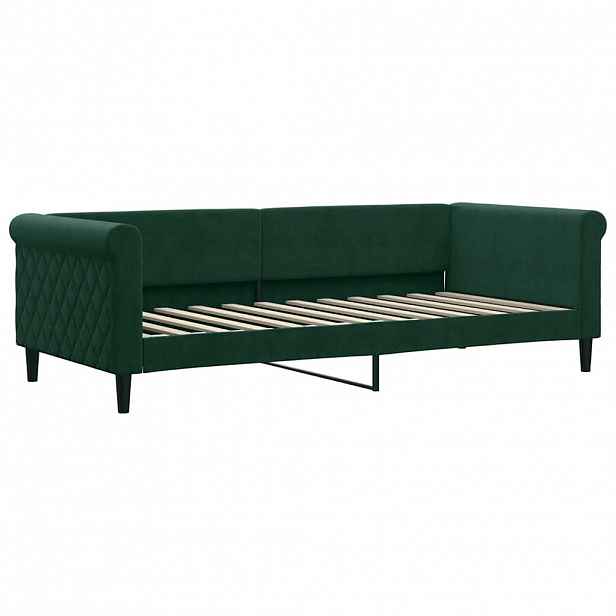 vidaXL Válenda tmavě zelená 90 x 200 cm samet