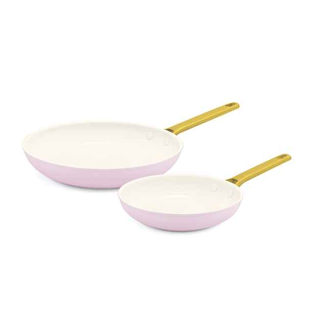 GreenPan Sada 2 nepřilnavých keramických pánví Padova 20 + 26 cm, pastelově růžová CC008482-001