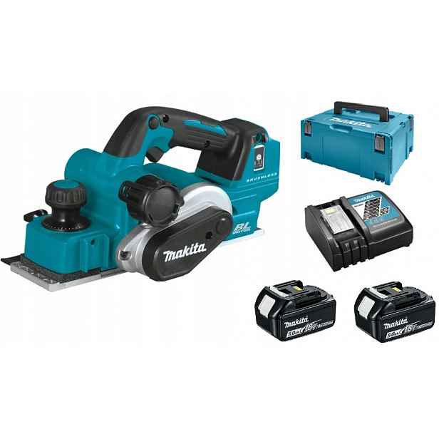Makita DKP181RTJ Hoblík Na Aku Dřevo 18V 2x5,0Ah