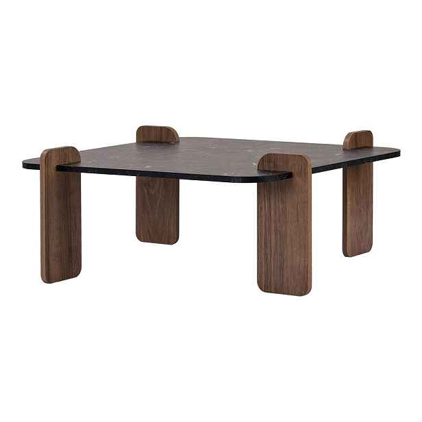 Černý konferenční stolek 90x90 cm Marais – Nordure