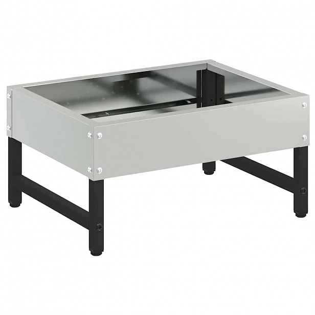 vidaXL Zásobník pro ptáky Stříbrná 80 x 28 x 13.5 cm Pozinkovaná ocel
