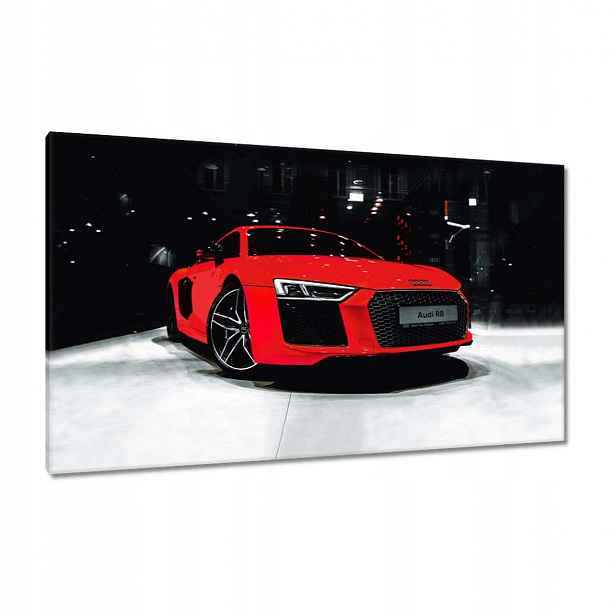 Obrazy 120x70 Červené Audi Audica R8