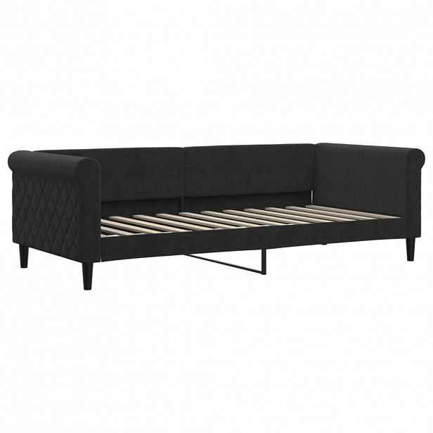 vidaXL Válenda černá 90 x 200 cm samet