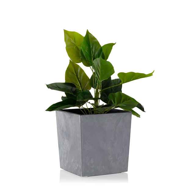 HowHomely Květináč Flore 25x25 cm šedý beton