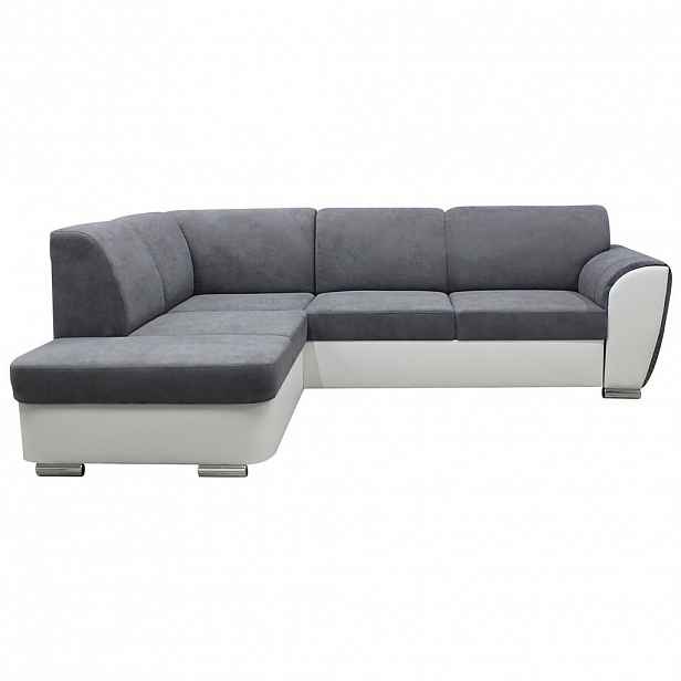 MID.YOU ROHOVÁ SEDAČKA, textil, šedá, bílá