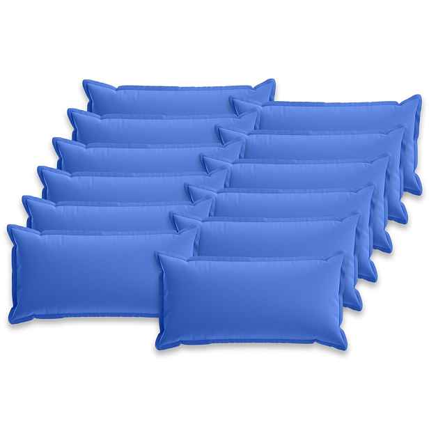 vidaXL Polštář s polštářem HOUTEN 12 ks Královská modrá Polyester