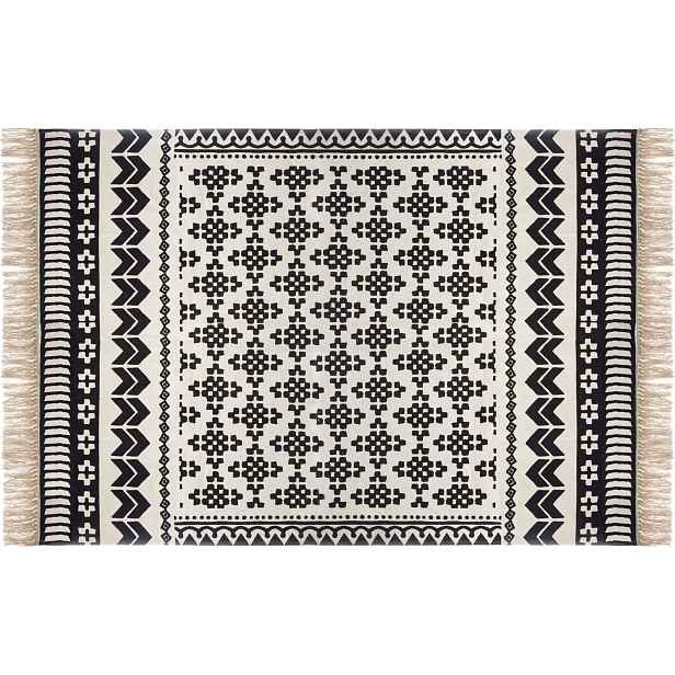 Koberec Do Obývacího Pokoje S Třásněmi 120x170CM Boho Etnický Moderní Vzor