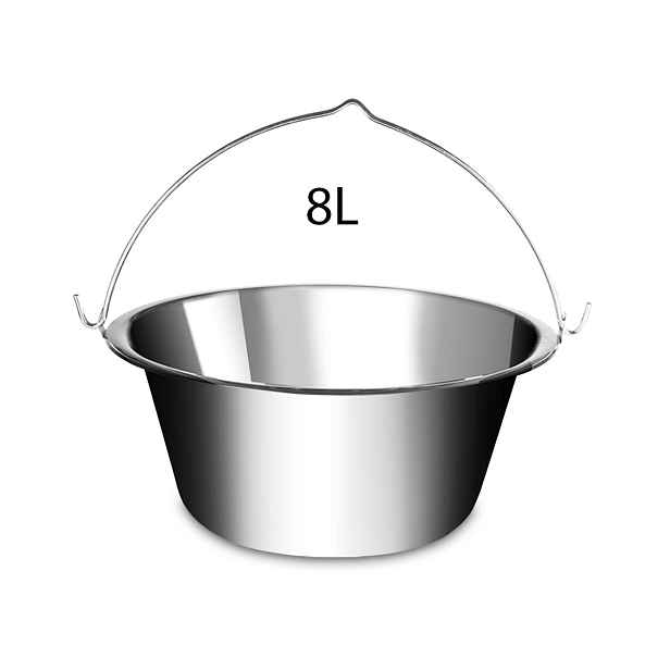 Lux LK-8 Nerezový kotlík na guláš KLASIK, 8l
