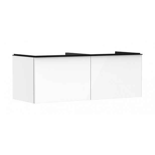 Skříňka pod umyvadlo pod desku Hansgrohe Xelu Q 136x49,5x55 cm bílá lesklá 54066670