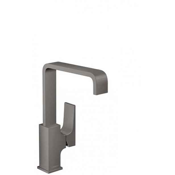 Umyvadlová baterie Hansgrohe Metropol s clic-clacem kartáčovaný černý chrom 32511340