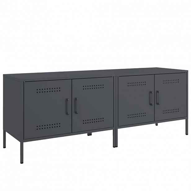 vidaXL TV skříňky 2 ks antracitové 68 x 39 x 50,5 cm ocel