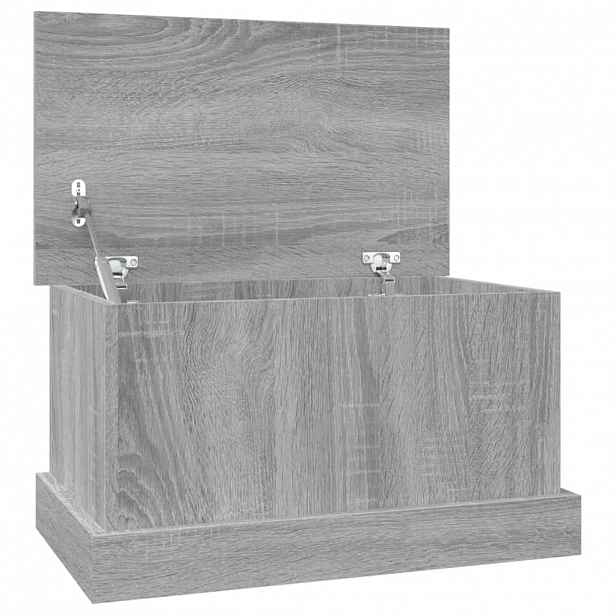 vidaXL Úložný box šedý sonoma 50 x 30 x 28 cm kompozitní dřevo