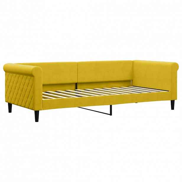 vidaXL Válenda žlutá 90 x 200 cm samet