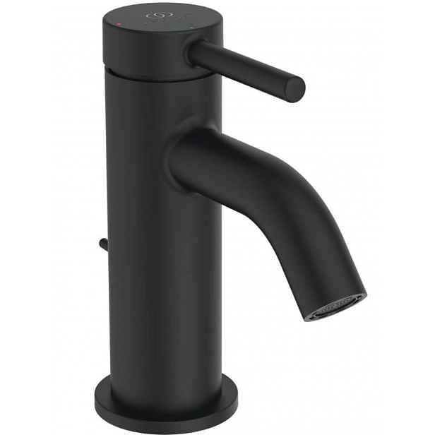 Ideal Standard Ceraline Nuovo - Umyvadlová baterie s výpustí, BlueStart, hedvábná černá BD756XG