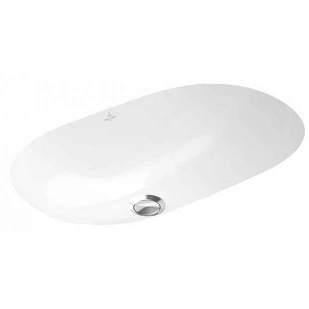 Zápustné umyvadlo Villeroy & Boch O.novo 60x35 cm bez otvoru pro baterii, bez přepadu 41626001