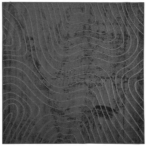 vidaXL Koberec do interiéru a exteriéru PALMERAS Antracit 120 x 120 cm