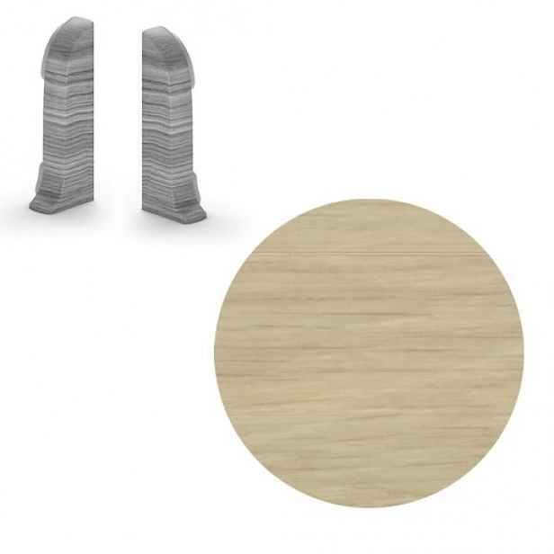 Koncovka k soklu Naturel dub unikát , PVC délka 0,5 cm, výška hrany 56 mm, NATNGTKR1